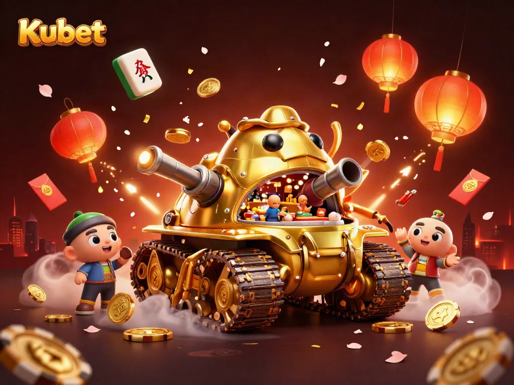 Kubet delivers thrilling gaming in an immersive 3D environment with vibrant casino elements.