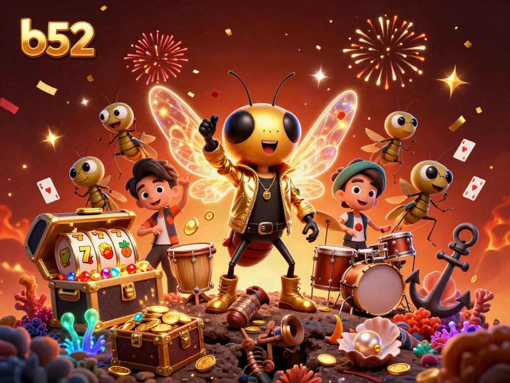 Engage in thrilling gameplay featuring b52 casino elements with a vibrant rock star scene.