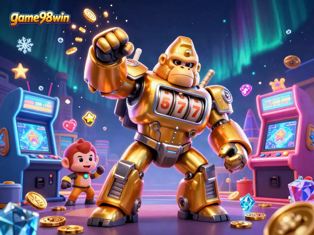 Try your luck with game98win at this vibrant and dynamic virtual casino scene!