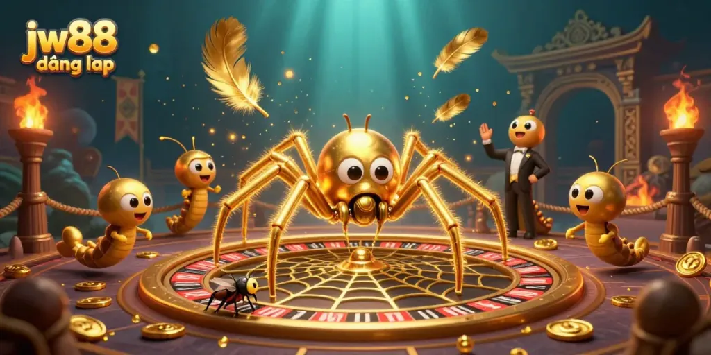 Experience thrilling bets at jw88 đăng nhập with a vibrant 3D casino scene featuring engaging characters.