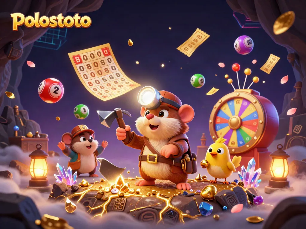 Engage with polostoto through thrilling 3D illustrations of interactive gambling experiences featuring colorful gaming elements.