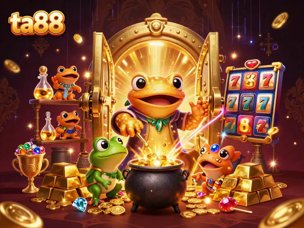 Transform your luck with ta88 while discovering the magic of winning in this vibrant casino-themed scene.