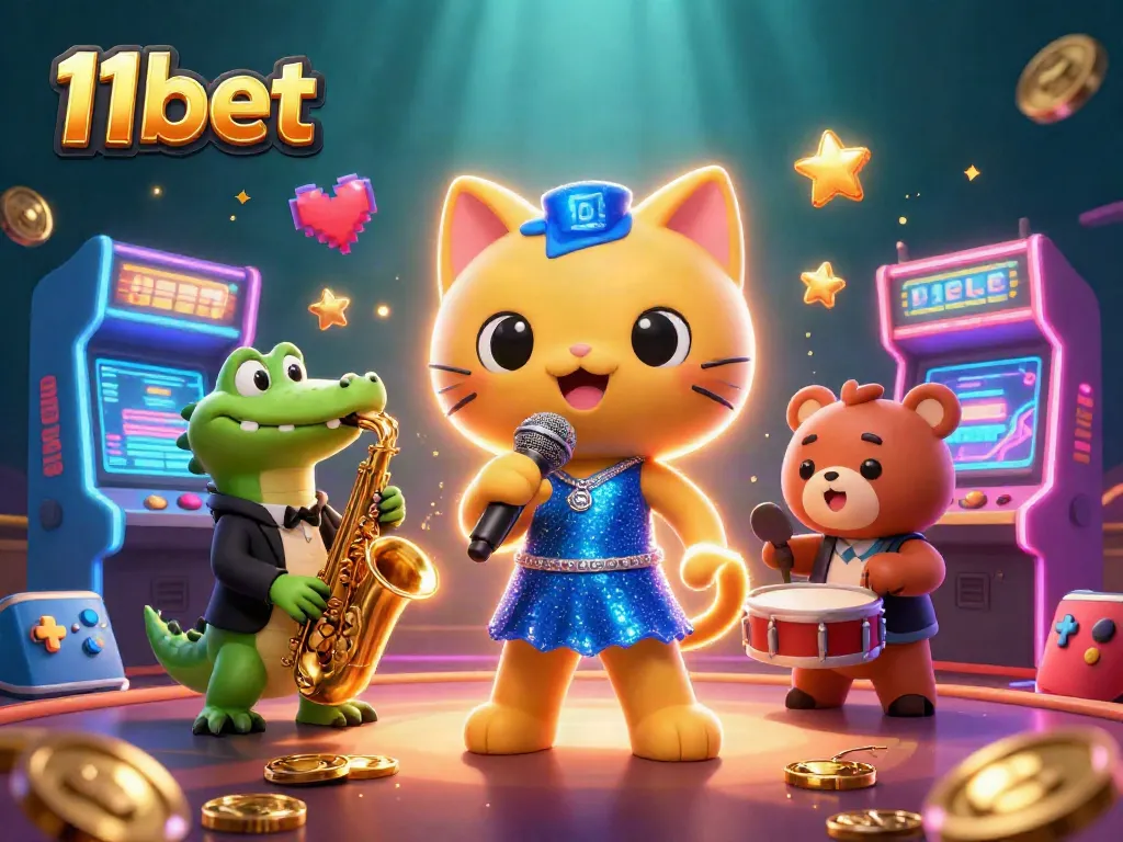 Experience thrilling gameplay at 11bet with energetic casino characters and vibrant games.