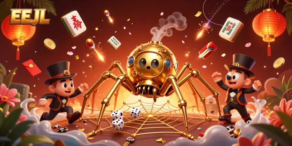 Engage in thrilling gameplay with EEJL's vibrant steampunk-themed casino world.