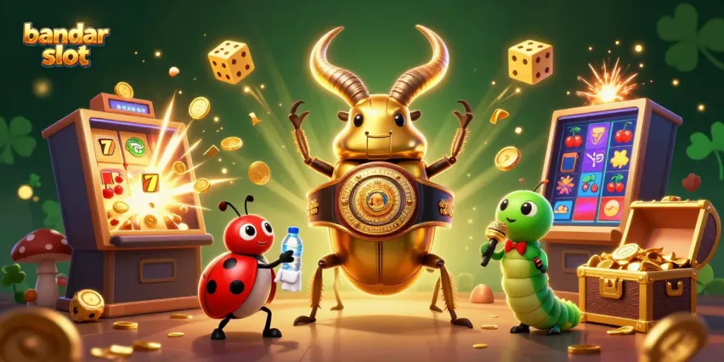Engage in thrilling gameplay with bandar slot featuring dynamic characters and vibrant casino elements.