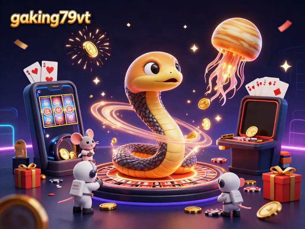 Experience thrilling bets at gaking79vt with animated cosmic roulette featuring bets by tiny astronauts.
