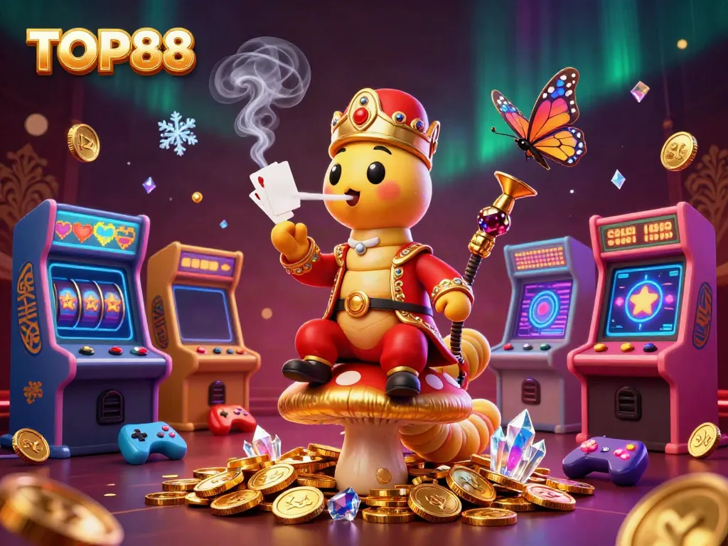 Experience TOP88 with vibrant casino scenes featuring 3D gaming and enchanting characters.