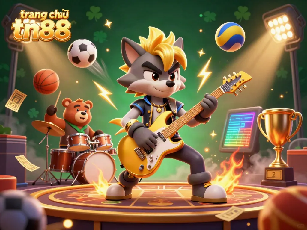Experience thrilling gaming at trang chủ tn88 with dynamic sports elements in an electrifying casino scene.